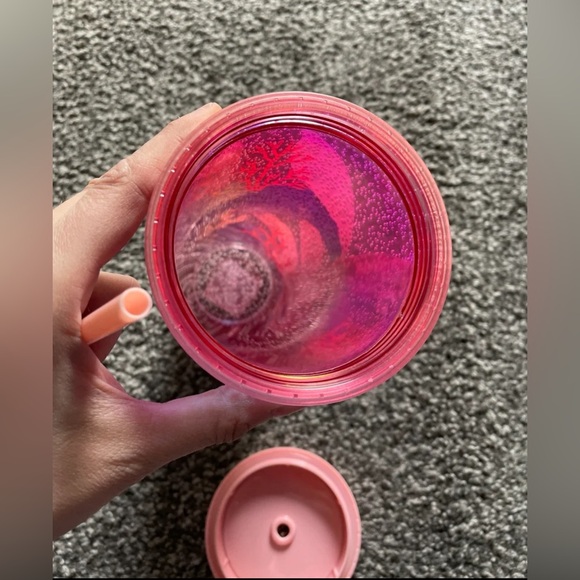 Starbucks 24oz Tumbler Summer 2021 Pink Coral Bubble Under The Sea NWT - Picture 7 of 8